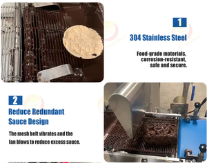 1000mm Belt Type Chocolate <strong>Enrobing</strong> <strong>Machine</strong> Automatic Chocolate Tempering Coating <strong>Machine</strong> for Biscuit Cakes and Candy