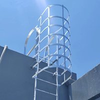 Échelle de sécurité + Échelle verticale fixe + Échelle de secours incendie + Fabricant sur mesure