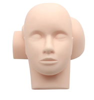 Tête d'entraînement en caoutchouc Extension de cils Cosmétologie Mannequin poupée tête de visage pour cils modèle de pratique de maquillage