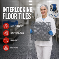 Dalles de sol de garage extérieures emboîtables en plastique, revêtement modulaire imperméable et antidérapant pour salle de sport, studio de fitness, parcs