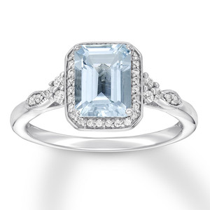 Anillo de compromiso de Topacio Azul de Plata de Ley 925 en forma de pera anillo David <span class=keywords><strong>Chatelaine</strong></span> Topacio azul - Product Image 1