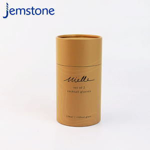 Custom Logo Eco-friendly Water <b>Bottle</b> Beverage Matte Kraft Cardboard Cylinder <b>Wine</b> Cocktail <b>Glasses</b> Paper Tube Packaging - Product Image 6