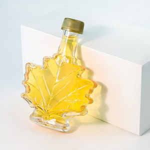 Tùy Chỉnh Thiết Kế Mới 50Ml 100Ml 250Ml Đám Cưới Đảng Maple Lá Thủy Tinh Rượu Chai Nhỏ Rượu Vang Chai Thủy Tinh Có Nắp Đậy - Product Image 1