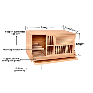 Gabbia Ecologica per l'Allevamento di Piccioni Viaggiatori, Nido in Legno per Piccioni da Allevamento - Product Image 2
