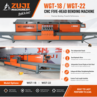 ZUJI Machine de cintrage de barres d'armature CNC automatique à cinq têtes intégrée pour la cintrage de plaques d'étriers en plastique à cinq liaisons
