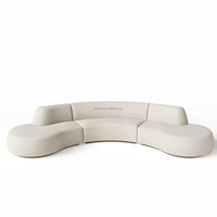 FERLY Modular Curved Design Luxus Wohnzimmer Sofas Wohn möbel American Style Großes Schnitts ofa