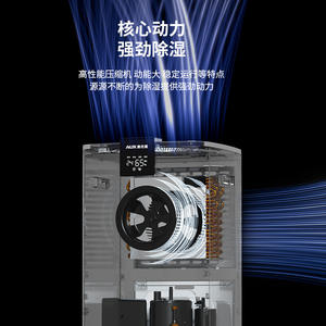 Deshumidificador AUX con Capacidad Diaria de 60L, Tanque de 5L, Silencioso (45 dB) para Hogar, Dormitorio, Sótano, Ahorro de Energía - Product Image 1