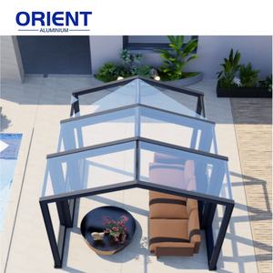 Techo retráctil eléctrico para sala de sol, recinto telescópico para patio, casa moderna de cristal, diseño libre disponible OEM - Product Image 3