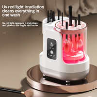 Nouveau Nettoyeur de pinceaux de maquillage électrique professionnel 3 en 1 avec UV et chargement USB pour toutes les tailles, usage domestique
