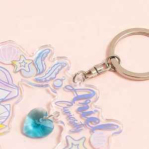 Porte-clés d'impression UV acrylique tissé animal dessin animé léger - Product Image 5