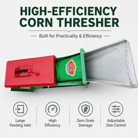 Décortiqueuse de maïs électrique 2800 tr/min 3,2 kW à grande vitesse pour petites exploitations agricoles, séparateur de grains avec taux de décorticage de 99 %
