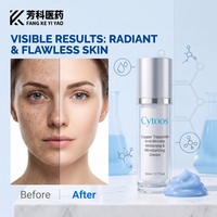 Crème Visage Anti-rides Végane OEM, Éclaircissante et Hydratante, Correcteur de Taches Brunes au Peptide de Cuivre