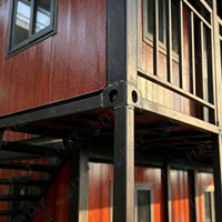 FLKT 2026 Villa de luxe préfabriquée moderne à double étage et double aile extensible de 40 pieds, 3-4 chambres, maison mobile conteneur à deux niveaux