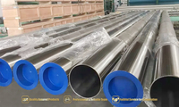 Tubo higiénico sanitario de acero inoxidable pulido WSG ASME BPE SF1 TP316L, tamaños de 0,5 a 6 pulgadas