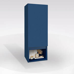 Semicolonna Sospesa Mod. NINFA CM 30X22 H. 90 BLU OPACO - Product Image 1