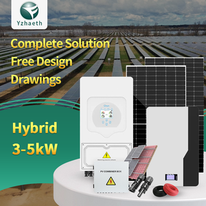 Sistema solar <span class=keywords><strong>híbrido</strong></span> Plug and Play completo Costo de 3 kW Kit de batería de litio 5kw Sistema solar Comprar para el hogar - Product Image 1