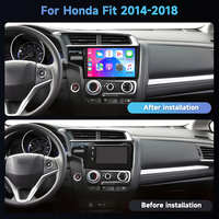 Autoradio Android Hikity Qualcomm 8 cœurs 9 pouces 4+64G pour Honda Fit 2014-2018, CarPlay sans fil, Android Auto, 4G, ventilateur de refroidissement OEM