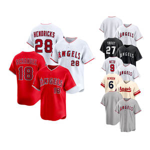 Venta al por mayor de camisetas de béisbol 2026 nuevas y económicas, con costuras de alta calidad, del equipo estadounidense Los Angeles, para todos los jugadores: 5 Pujols, 27 Trout, 6 Rendon - Product Image 5