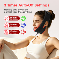 Bandeau facial de luminothérapie rouge 660nm 850nm pour le visage, la mâchoire, le cou et les poignets, avec minuterie intelligente, pour la maison, le bureau et le salon