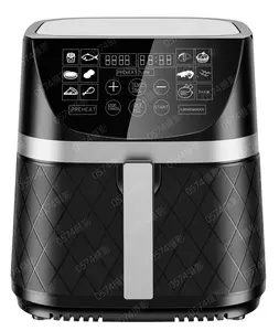 intelligent Timing Digital 1500W Large Visible Deep Oven 8L OEM Air Fryers Without Oil
