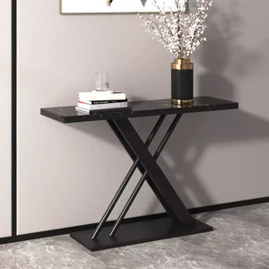 Table <span class=keywords><strong>d</strong></span>'<span class=keywords><strong>entrée</strong></span> murale en marbre, style luxe léger et épuré, pour villa, hôtel, appartement, salon, couloir - Product Image 2