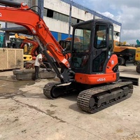  Mini-excavatrice d'occasion U55, hydraulique, sur chenilles, 5 tonnes, d'origine japonaise