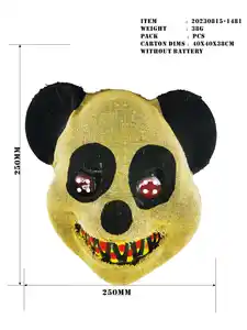 A PVC Linen Bear Mask A Good Choice For Halloween COSPLAY Halloween Party