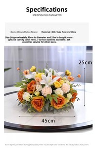 Ramo de Flores Artificiales de Seda Sintética al por Mayor para Bodas, Halloween y Navidad - Product Image 4