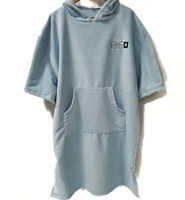Poncho à capuche en microfibre à séchage rapide pour adulte, serviette de plage absorbante, super douce, robe de change toutes saisons
