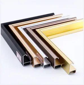 aluminum photo frame line metal wiredrawing profile advertising posters mirror frame manufacturer provides straightly