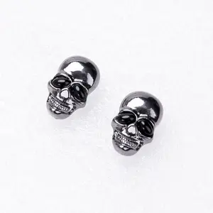 Trendy Dark Halloween Earrings Personalized Alloy Skull Earrings Party Activities For Woman