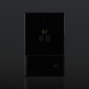 Tomada de Parede Simples de <span class=keywords><strong>3</strong></span> Pinos Padrão Americano (Série Sul-Americana) de Alta Qualidade com Luz, 15A 250V, para Uso Doméstico e Hospitalar - Product Image 2