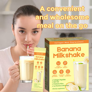 คีโตมื้ออาหารแบบเขย่าเวย์โปรตีนคอลลาเจนเปปไทด์ลดน้ำหนักผงกล้วยรสมิลค์เชคฉลากส่วนตัว - Product Image 5