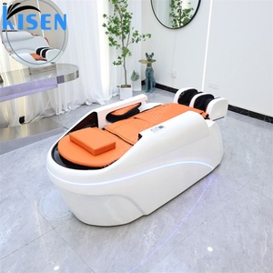 KISEN Silla de Lavado de Cabeza Eléctrica para Salón de Belleza, Spa, Masajes, con Lavabo y Circulación de Agua - Product Image 2