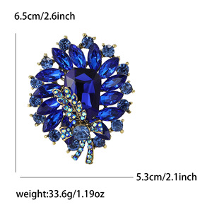 Rhinestone zinco liga broche para mulher chapeado mais cores para a escolha 1867906 - Product Image 5