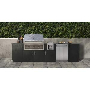 Armoires de cuisine extérieures en acier inoxydable de luxe personnalisées avec cuisinière à <span class=keywords><strong>gaz</strong></span> et barbecue au <span class=keywords><strong>gaz</strong></span> - Product Image 6