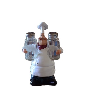 Mô Phỏng Mới Đầu Bếp Thiết Kế Trang Trí Đồ Trang Trí Muối Và Hạt Tiêu Chai Rượu Mở Bảng Tin Vui Nhộn Bức Tượng Máy Tính Để Bàn Sáng Tạo - Product Image 5