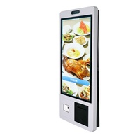 Kiosco restorante Restoran Makanan Cepat 24 "27" 32 "semua dalam satu sentuhan pelayanan mandiri kios pemesanan pembayaran