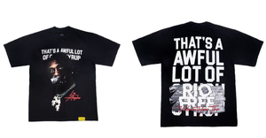 26 T-shirts pour hommes de qualité supérieure, 100% Coton, coupe oversize à épaules tombantes, manches courtes, imprimé 'THAT'S a AWFUL LOT of COUGH SYRUP', scannable - Product Image 5