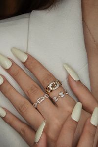 Xinfly Luxury Wholesale Fashion Hip Hop 18k Yellow Gold Natural Diamond Rings - Product Image 5