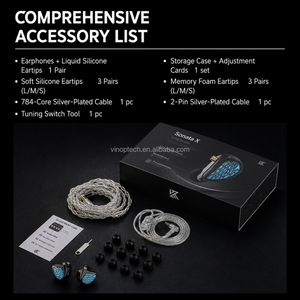 Auricolari IEM KZ Sonata X Premium Originali, Suono ad Alta Risoluzione 20-40000Hz, Cavo Aggiornabile, Ascolto Musicale, Cuffie con Jack <span class=keywords><strong>da</strong></span> 3,5mm - Product Image 6