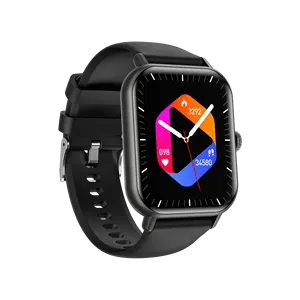 Çok spor modu Ip67 su geçirmez moda tasarımı silikon bant giyilebilir akıllı cihaz ile kare ekran akıllı saat