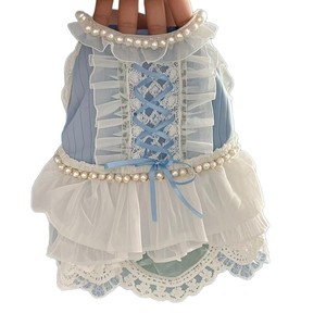 Blue Ballet Style Dress For Small Dogs <b>Princess</b> Cut Spring Skirt Decorative Pet <b>Clothes</b> - Product Image 5