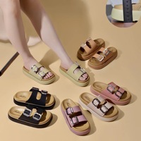 Sandales d'été pour femmes africaines à prix abordable, grandes tailles, semelle tendance, design mixte, vente en gros
