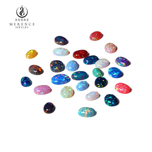 Merence <span class=keywords><strong>opale</strong></span> Cabochon sintetico taglio ovale colorato di alta qualità - Product Image 1