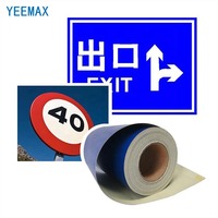 Lámina de Vinilo Reflectante Autoadhesiva con Cuentas de Vidrio Personalizadas 3100 3200, Grado Comercial, Imprimible en Plotter, para Señales de Advertencia en Carreteras