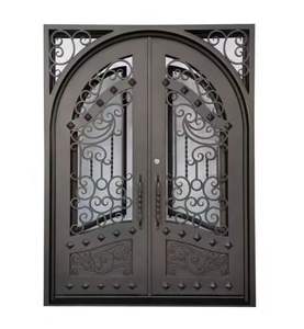 <span class=keywords><strong>Porte</strong></span> de villa moderne en fer forgé <span class=keywords><strong>avec</strong></span> ouverture pivotante Vitrage affleurant et pivot caché - Product Image 3