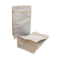Sac pochette recyclable transparent personnalisé 250G finition mate pour café givré avec fenêtre pour emballage de café