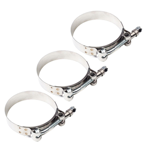 Kinglin Compatible with the <strong>Hose</strong> and Tightened with Bolts Stainless Steel T-Bolt <strong>Hose</strong> Clamp - Product Image 1