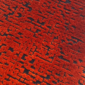 Soft Teddy Boucle Fabric Furniture Fabric with Antimicrobial Layer Rust <strong>Red</strong> Jacquard Couch <strong>Material</strong> for Restaurant Chair - Product Image 1